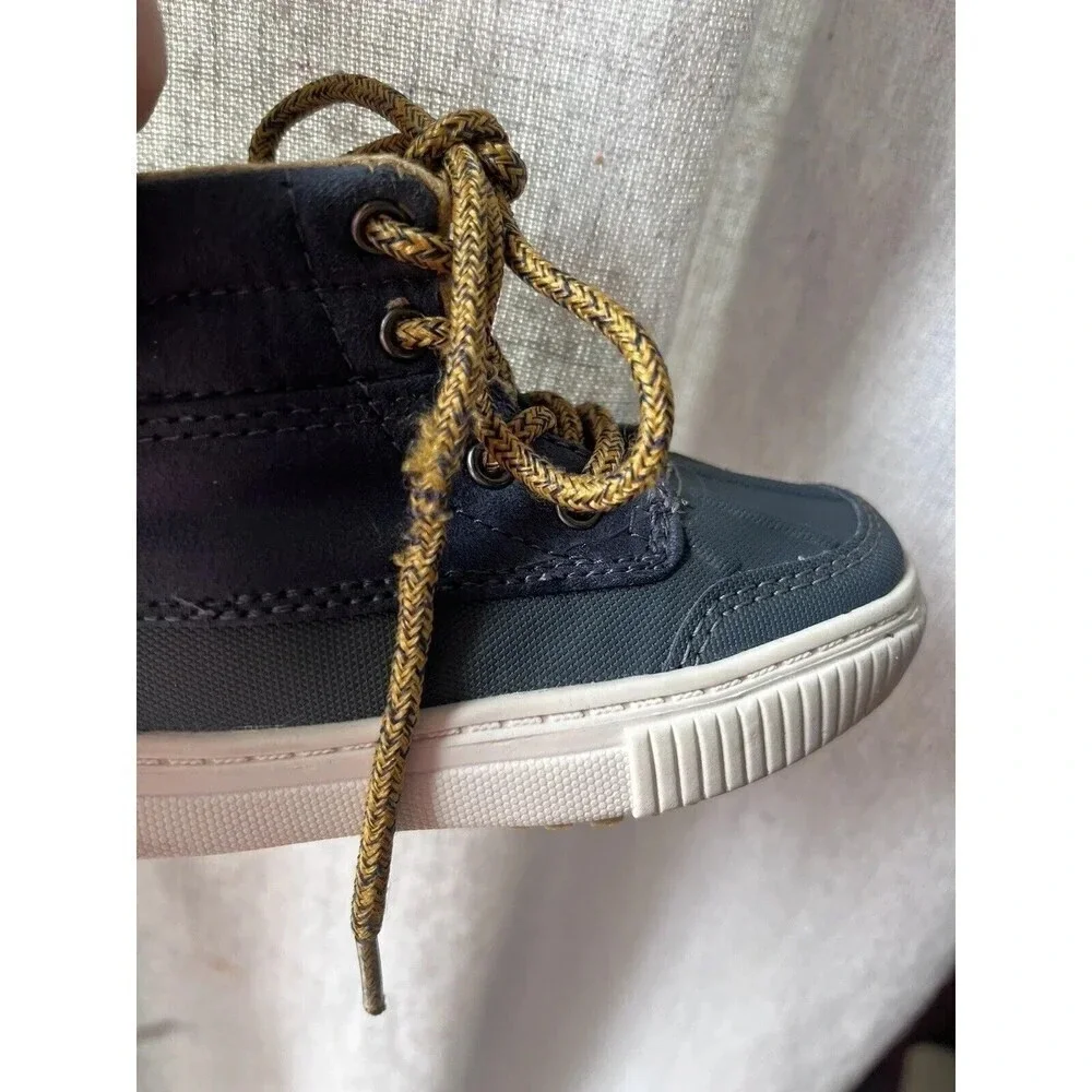 oshkosh b'gosh Duck Boots Navy Tan Size 6 Toddler